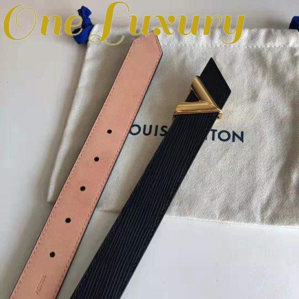 Replica Louis Vuitton LV Unisex Essential V 30mm Belt in Epi Calf Leather-Black 8