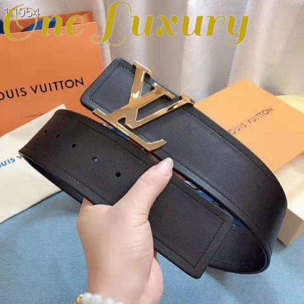 Replica Louis Vuitton LV Unisex LV Iconic 55mm Belt Black Calf Box Leather 10