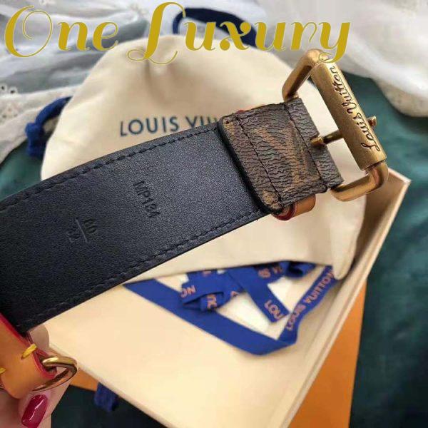Replica Louis Vuitton LV Unisex LV Signature 35mm Belt in Monogram Canvas-Brown 7