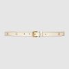 Replica Gucci Unisex Belt with Framed Double G Buckle in Leather 4