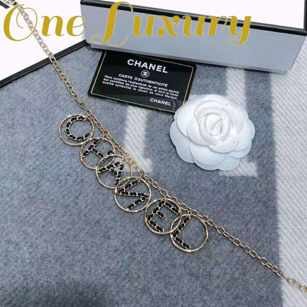 Replica Chanel Women Calfskin & Gold-Tone Metal Belt-Gold 5