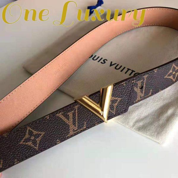 Replica Louis Vuitton LV Unisex V Essential 30mm Belt in Monogram Canvas and Calf Leather 4