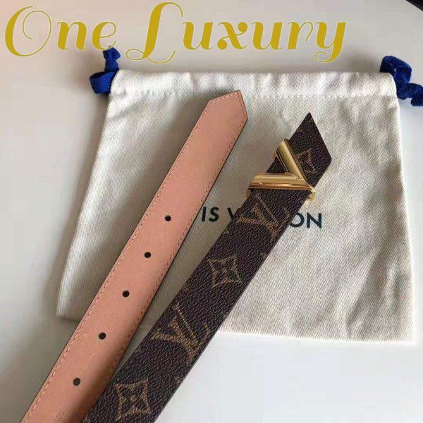 Replica Louis Vuitton LV Unisex V Essential 30mm Belt in Monogram Canvas and Calf Leather 5