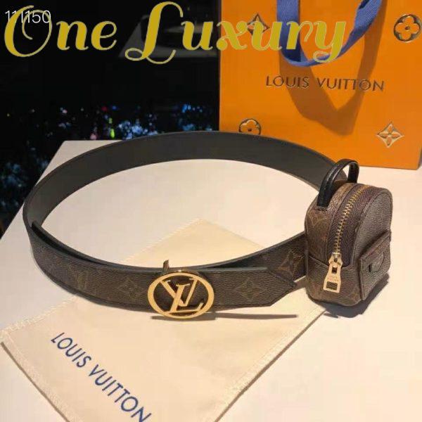 Replica Louis Vuitton LV Women Palm Spring 35mm Belt Monogram Canvas Circle Buckle 3