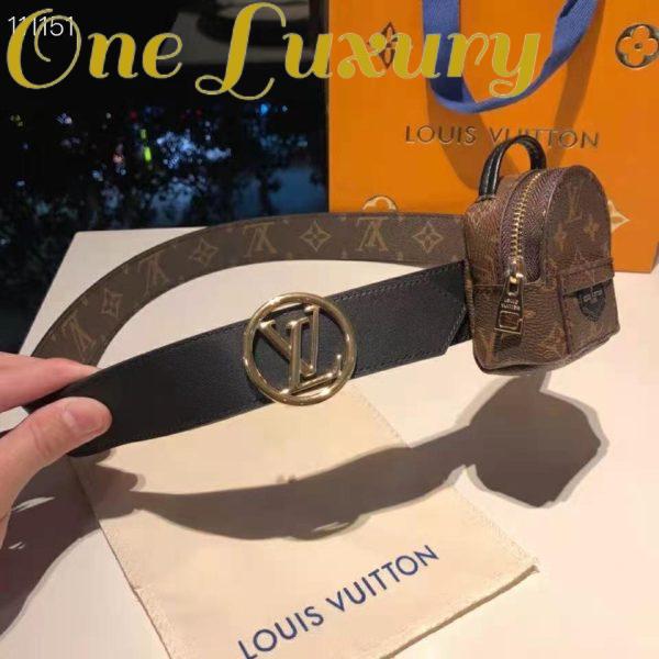 Replica Louis Vuitton LV Women Palm Spring 35mm Belt Monogram Canvas Circle Buckle 7