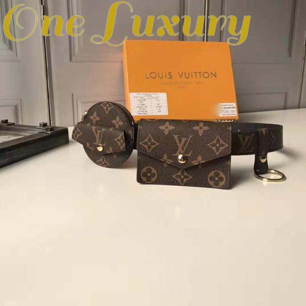 Replica Louis Vuitton LV Unisex Daily Multi Pocket 30mm Belt-Brown 2