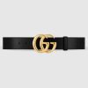 Replica Gucci GG Unisex Gucci Signature Leather Belt Interlocking G Buckle 4 cm Width 10