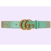 Replica Gucci Unisex Marmont Reversible Thin Belt Beige Ebony GG Supreme Canvas 13