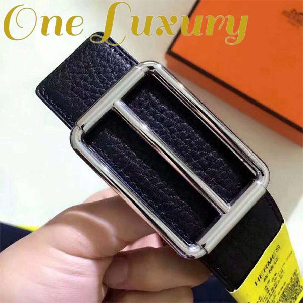 Replica Hermes Men H Rouleau Belt Buckle & Reversible Leather Strap 32 mm 4