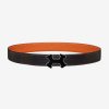 Replica Hermes Men Rythme Belt Buckle & Reversible Leather Strap 32 mm 5