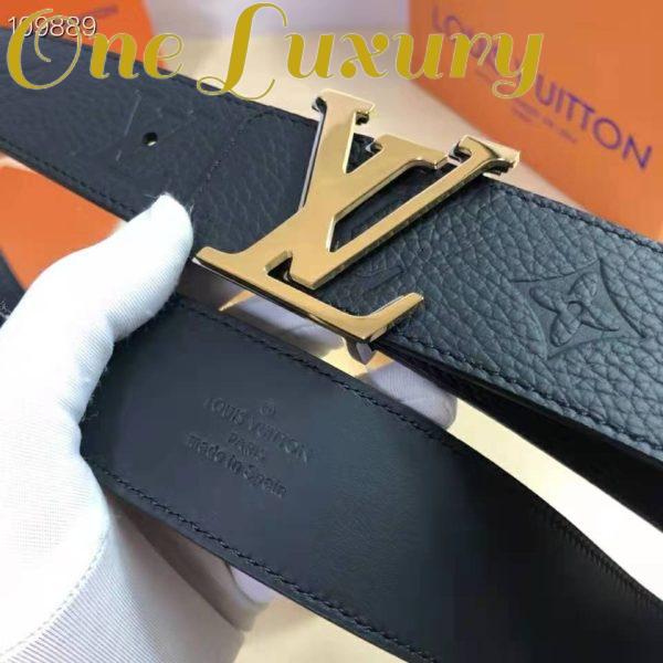 Replica Louis Vuitton Unisex LV Iconic 30mm Reversible Belt Monogram Empreinte Calf Leather 5