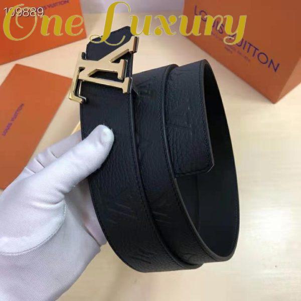 Replica Louis Vuitton Unisex LV Iconic 30mm Reversible Belt Monogram Empreinte Calf Leather 7