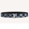 Replica Louis Vuitton Unisex LV Initiales 40 mm Width Reversible Belt Calf Leather 10
