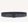 Replica Louis Vuitton Unisex LV Shadow 40 MM Reversible Belt Black Monogram Shadow Smooth Leather 14
