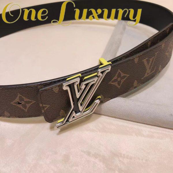 Replica Louis Vuitton Unisex LV Speed 40mm Reversible Belt Yellow Monogram Coated Canvas Leather 4