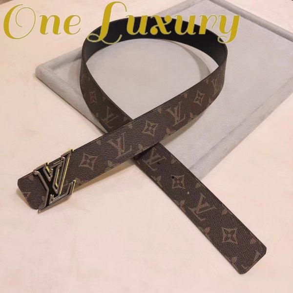 Replica Louis Vuitton Unisex LV Speed 40mm Reversible Belt Yellow Monogram Coated Canvas Leather 5