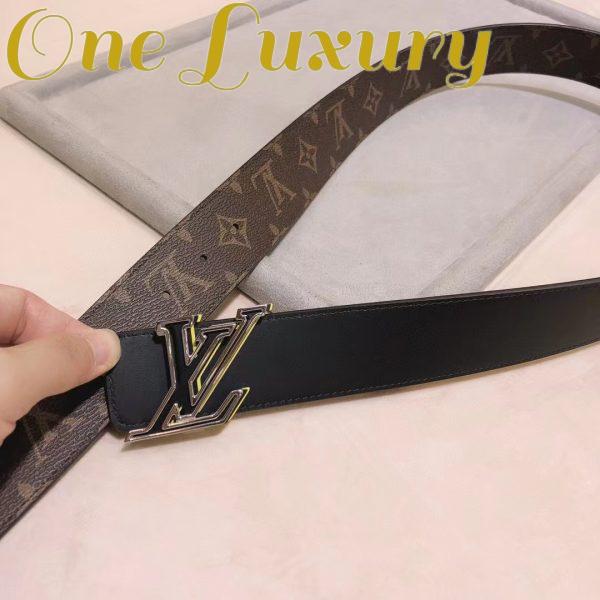 Replica Louis Vuitton Unisex LV Speed 40mm Reversible Belt Yellow Monogram Coated Canvas Leather 12
