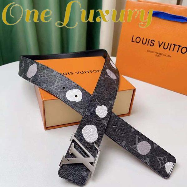 Replica Louis Vuitton Unisex LV X YK Initiales 40MM Reversible Belt Monogram Eclipse Canvas Recto 5