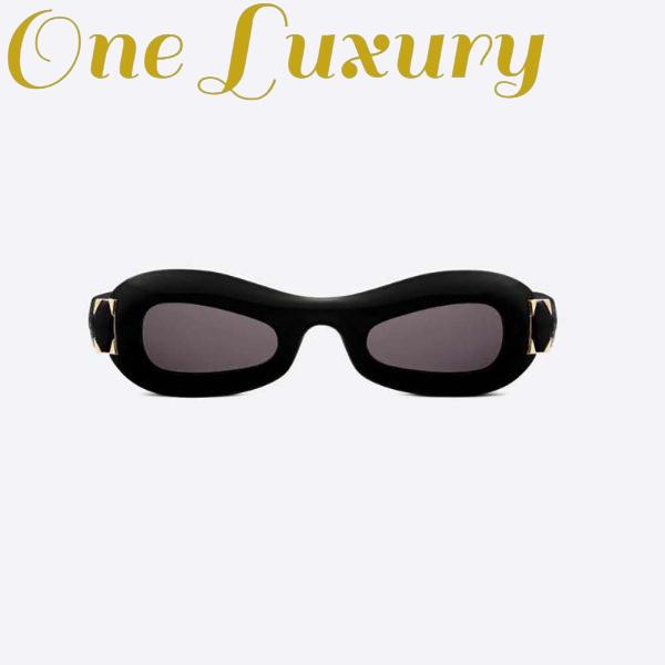 Replica Dior Women Lady 95.22 Black Rounded Sunglasses