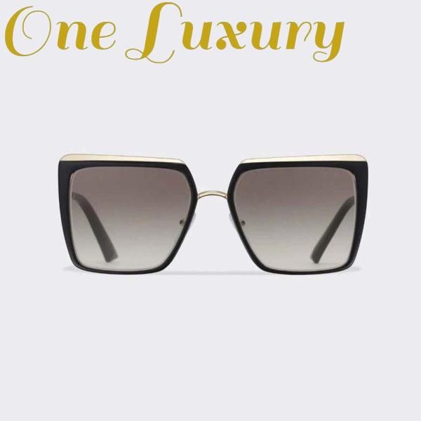 Replica Prada Women Cinéma Sunglasses of the Iconic Prada Cinéma Collection with Sophisticated-Black