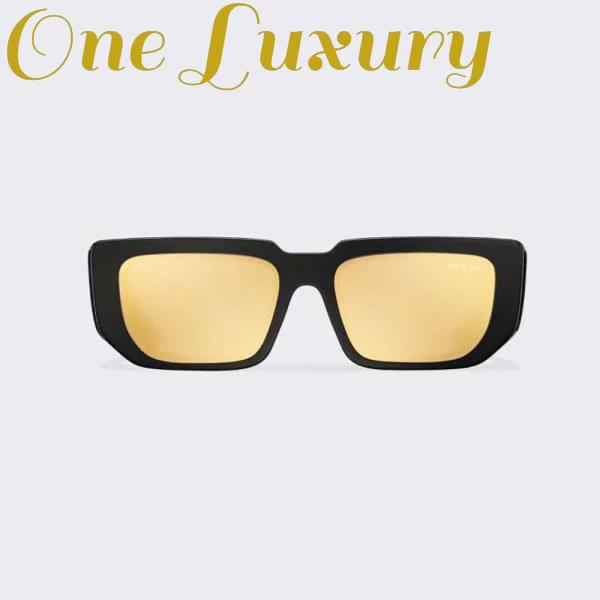Replica Prada Women Symbole Sunglasses with Traditional Prada Triangle Logo-Black 2
