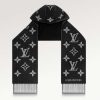 Replica Louis Vuitton LV Unisex Monogram Shawl Scarf in Silk and Wool 5