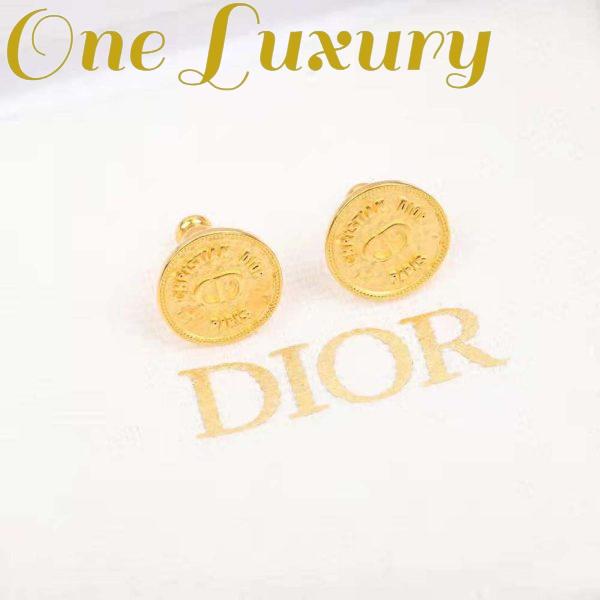 Replica Dior Women 30 Montaigne Stud Earrings Gold-Finish Metal 4