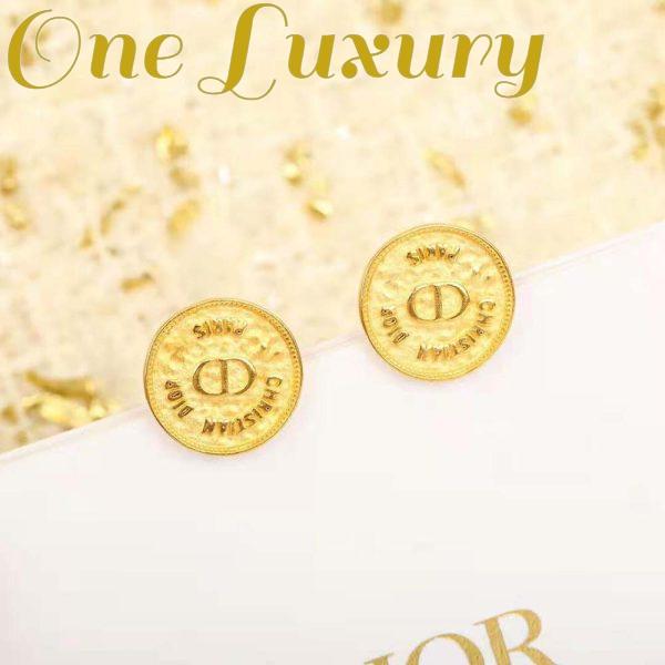 Replica Dior Women 30 Montaigne Stud Earrings Gold-Finish Metal 5