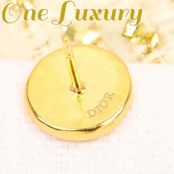 Replica Dior Women 30 Montaigne Stud Earrings Gold-Finish Metal 7