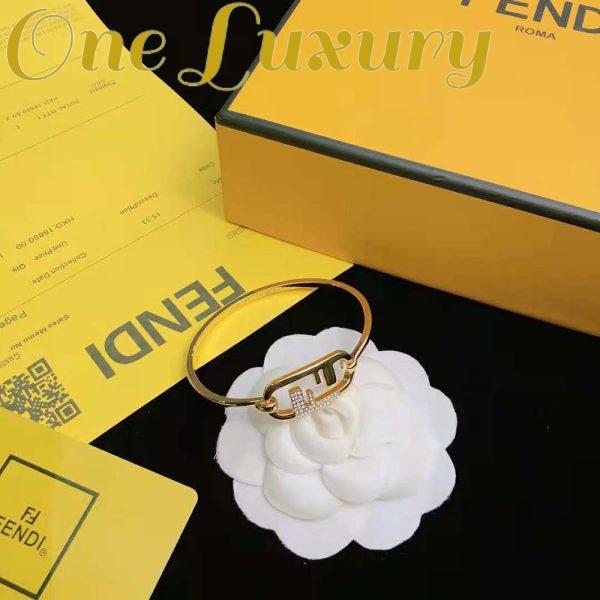 Replica Fendi Women O Lock Bracelet Gold-Colored Bracelet 3