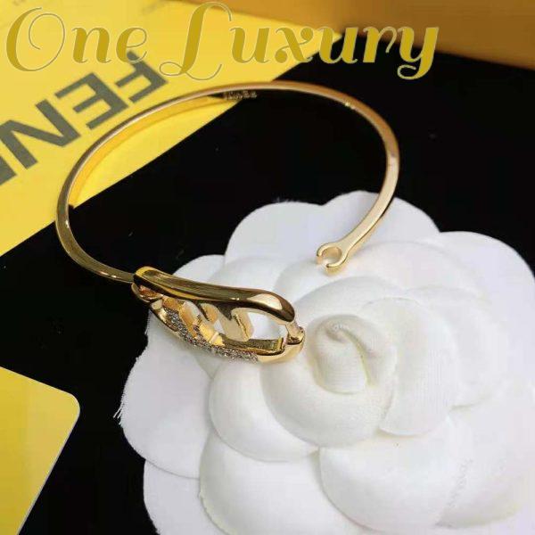 Replica Fendi Women O Lock Bracelet Gold-Colored Bracelet 9