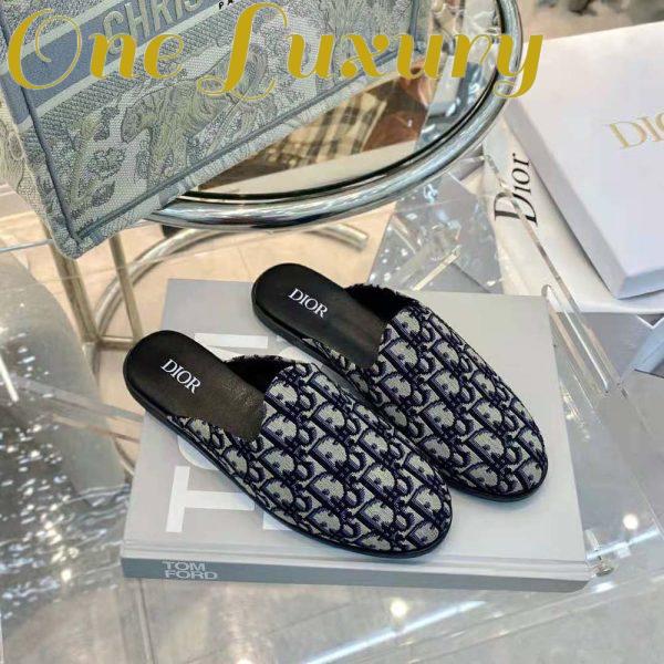 Replica Dior Men Indior Mule Beige and Black Dior Oblique Jacquard 4