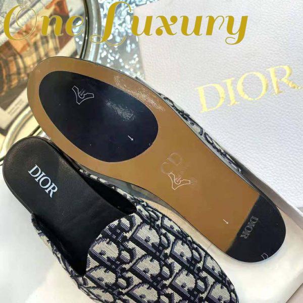 Replica Dior Men Indior Mule Beige and Black Dior Oblique Jacquard 9