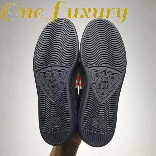 Replica Gucci GG Unisex Ace Sneaker with Elastic Web Interlocking G Black Leather 11