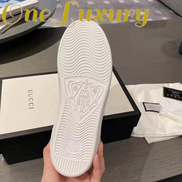 Replica Gucci GG Unisex Ace Sneaker with Interlocking G House Web White Leather 8