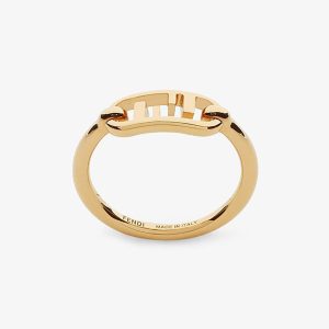Replica Fendi Women Thin Ring with Fendi O’Lock Motif