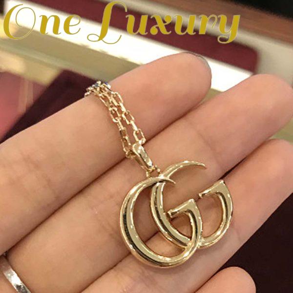Replica Gucci Women Double G Yellow Gold Necklace Jewelry Gold 7