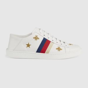 Replica Gucci Unisex Ace sneaker with Bees and Stars Sylvie Web