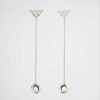 Replica Prada Women Crystal Logo Jewels Zirconia Earrings 9