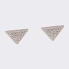 Replica Prada Women Crystal Logo Jewels Zirconia Earrings 8