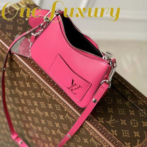 Replica Louis Vuitton Women LV Marellini Handbag Rose Miami Pink Epi Grained Cowhide Leather 6