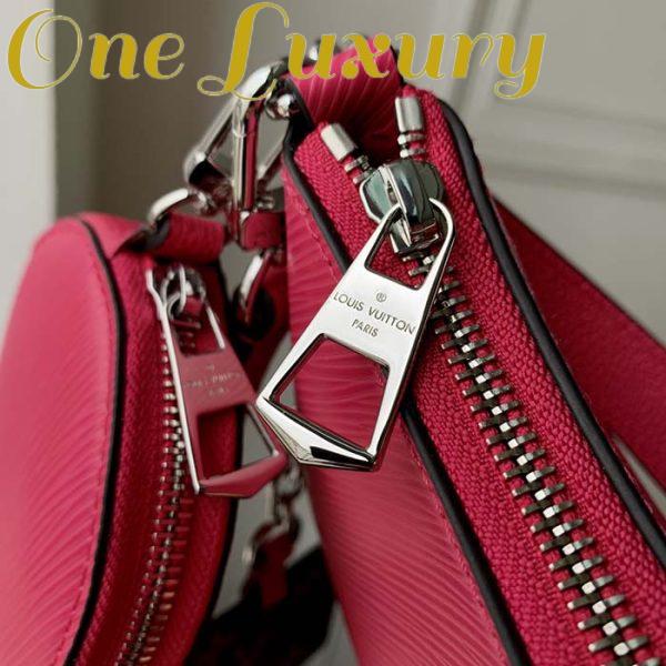 Replica Louis Vuitton Women LV Marellini Handbag Rose Miami Pink Epi Grained Cowhide Leather 9