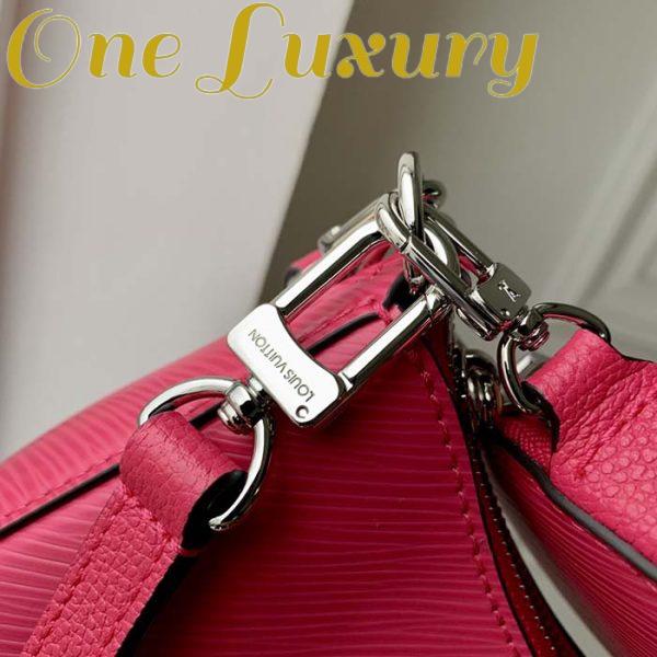 Replica Louis Vuitton Women LV Marellini Handbag Rose Miami Pink Epi Grained Cowhide Leather 11