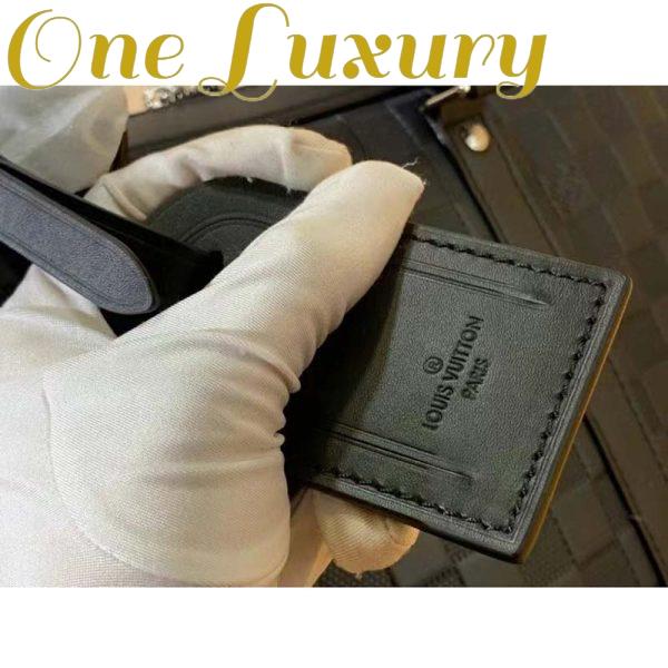 Replica Louis Vuitton LV Unisex Sirius Briefcase Black Damier Infini Onyx Cowhide Leather 11