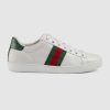 Replica Gucci Unisex Ace Gucci Stripe High-Top Sneaker in 5.1 cm Height-White 11