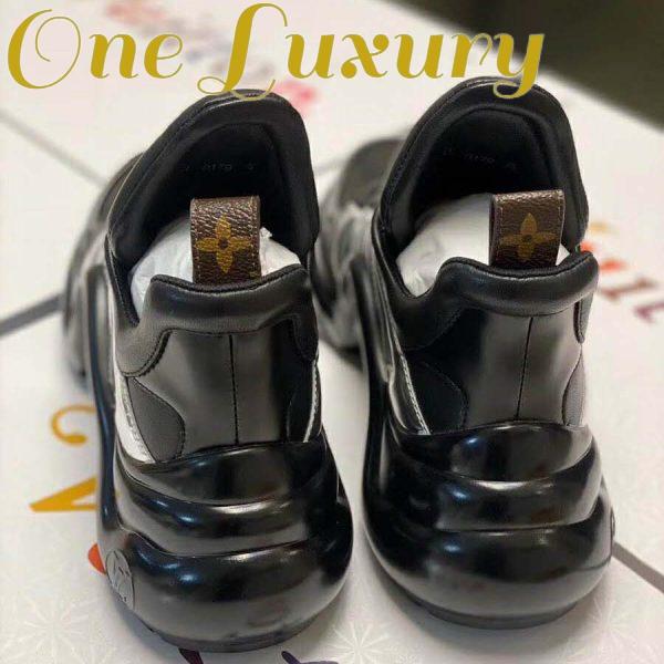 Replica Louis Vuitton LV Women LV Archlight Sneaker in Leather and Technical Fabrics-Black 6