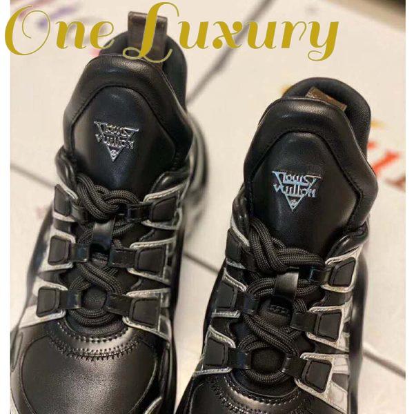 Replica Louis Vuitton LV Women LV Archlight Sneaker in Leather and Technical Fabrics-Black 8