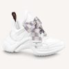 Replica Louis Vuitton Women LV Archlight 2.0 Platform Sneaker Orange Silver 5 Cm Heel 15