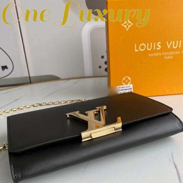 Replica Louis Vuitton LV Women Louise Chain GM Smooth Patent Calfskin 5