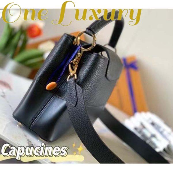 Replica Louis Vuitton Women Capucines BB Handbag Noir Taurillon Calfskin Karung Leather 5